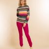 Vrouwen Geisha Fashion | Geisha Comfy Jog Denim Jeans 21534-10 Fuchsia