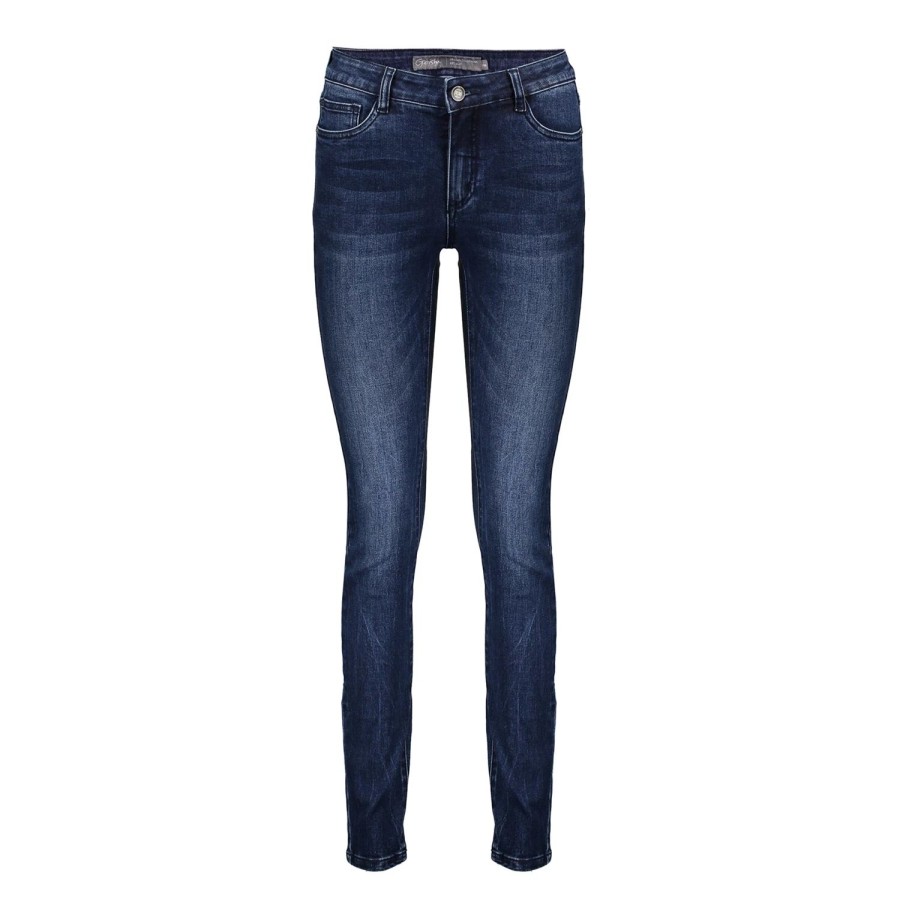 Vrouwen Geisha Fashion | Geisha Slim Fit Jeans 21704-10 Repreve Dark Blue Denim