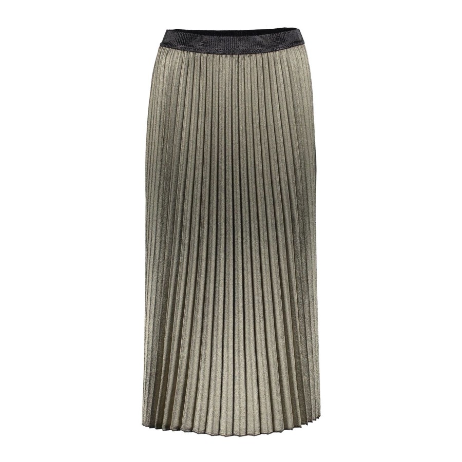 Vrouwen Geisha Fashion | Geisha Dames Plisse Rok 36509-10 Bronze