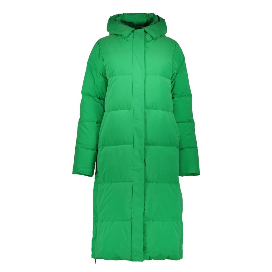 Vrouwen Geisha Fashion | Geisha Dames Lange Puffer Jas 38569-21 Groen