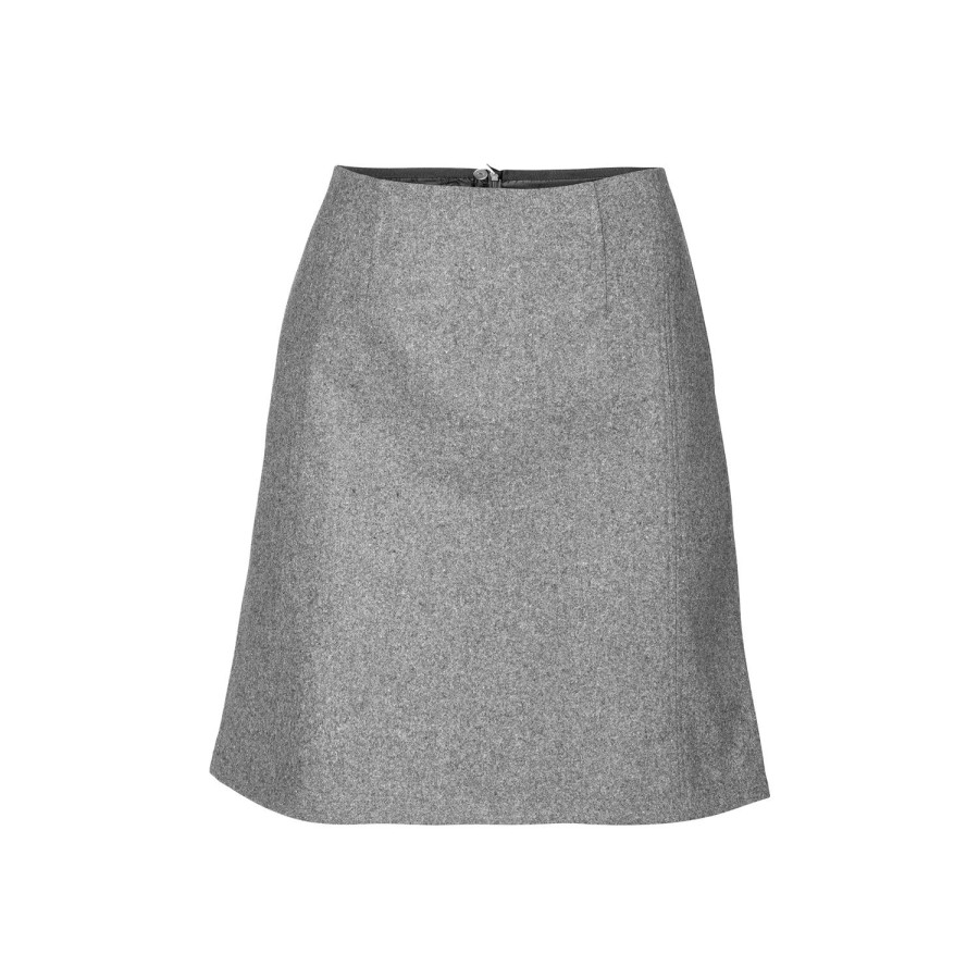 Vrouwen Geisha Fashion | Geisha Mini Rok 96508-10 Grey Melange