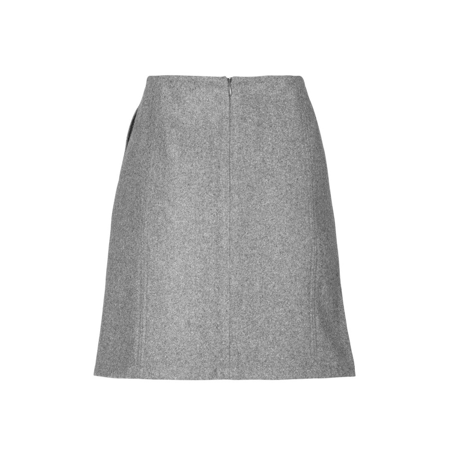 Vrouwen Geisha Fashion | Geisha Mini Rok 96508-10 Grey Melange