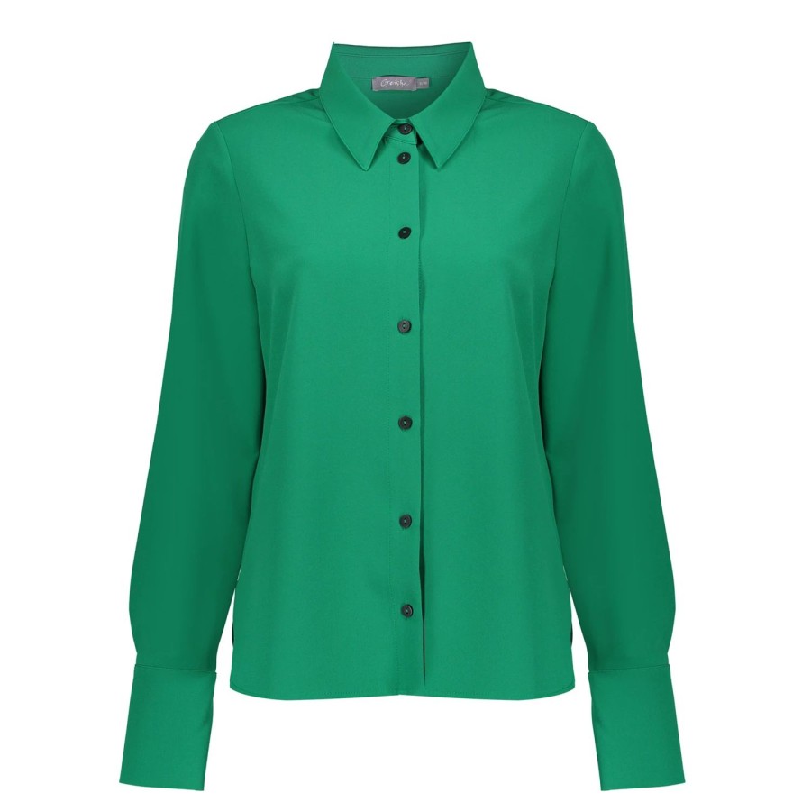 Vrouwen Geisha Fashion | Geisha Dames Blouse Jasje 33693-20 Groen