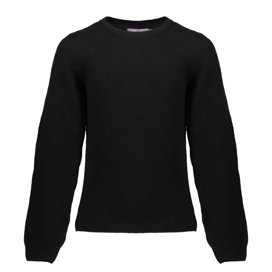 Meisjes Geisha Fashion | Geisha Meisjes Uni Crewneck Sweater 34538K-99 Zwart