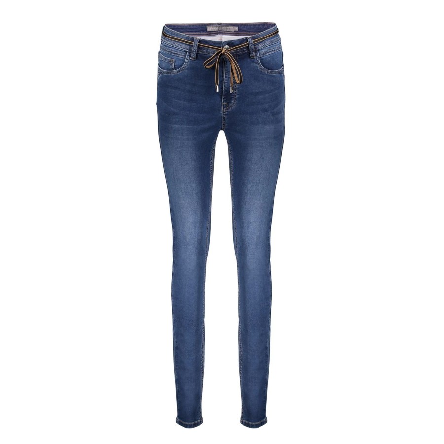 Vrouwen Geisha Fashion | Geisha Dames Skinny Jeans 31503-10 Stonewash Denim