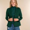 Vrouwen Geisha Fashion | Geisha Dames Punto Blazer 35825-71 Forest Green