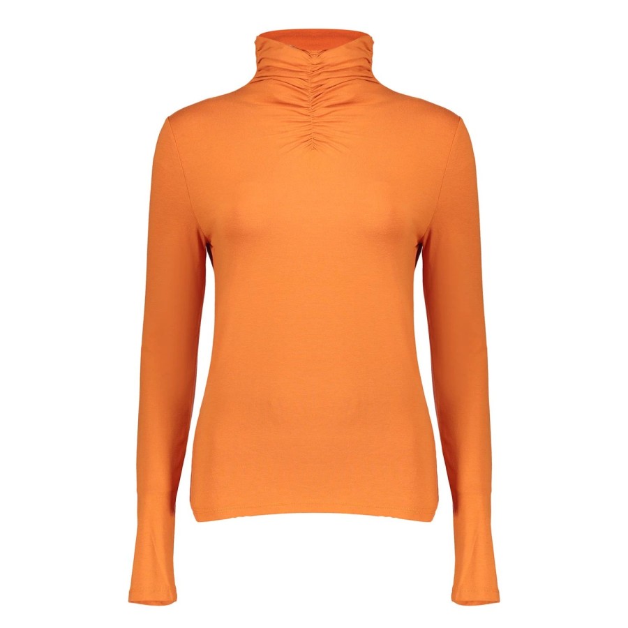 Vrouwen Geisha Fashion | Geisha Dames Top Met Ruches 32604-41 Oranje