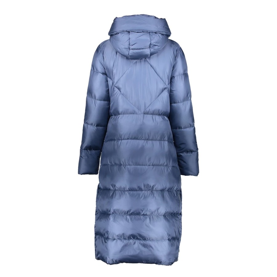 Vrouwen Geisha Fashion | Geisha Dames Lange Puffer Jas 38568-21 Blue