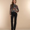 Vrouwen Geisha Fashion | Geisha Dames Skinny Jeans 31503-10 Dark Blue Denim