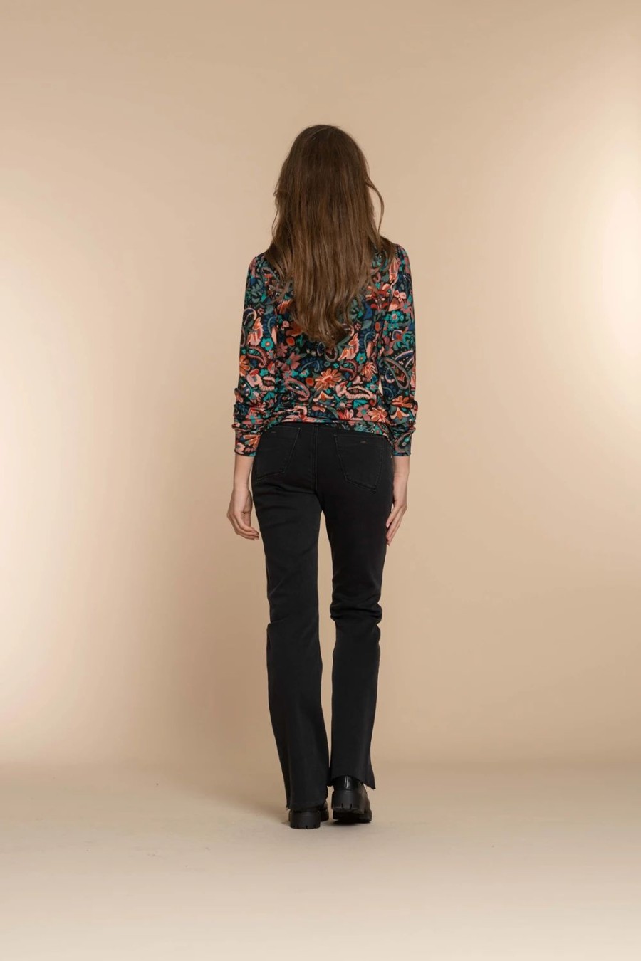 Vrouwen Geisha Fashion | Geisha Dames Skinny Jeans 31503-10 Dark Blue Denim