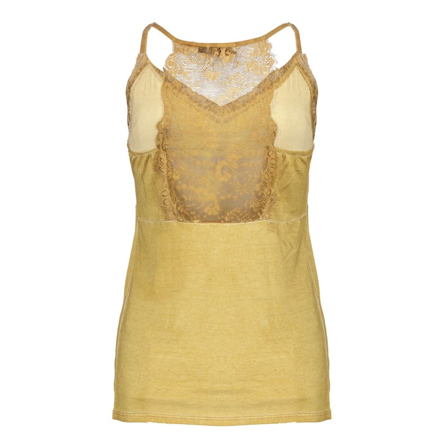 Vrouwen Geisha Fashion | Geisha Dames Singlet 82528-70 Mustard