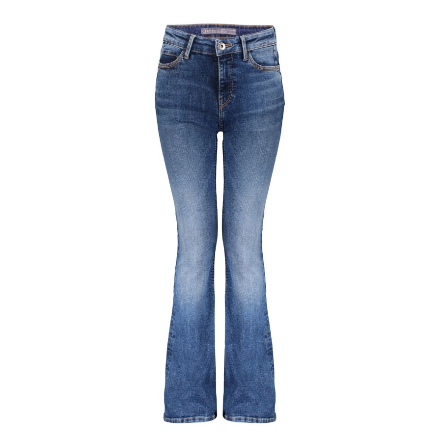 Meisjes Geisha Fashion | Geisha Meisjes Flared Jeans 21581K-50 Blue Denim