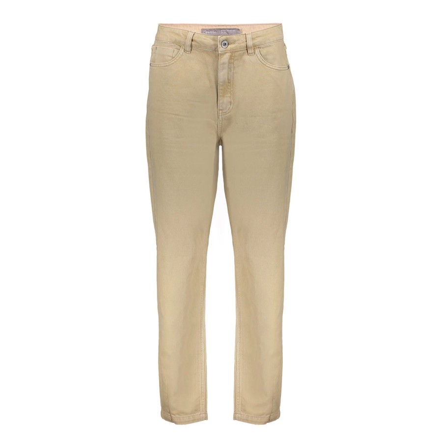 Vrouwen Geisha Fashion | Geisha Wide Worker Jeans 21532-10 Sand