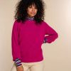 Vrouwen Geisha Fashion | Geisha Dames Gebreide Uni Trui 34851-70 Fuchsia