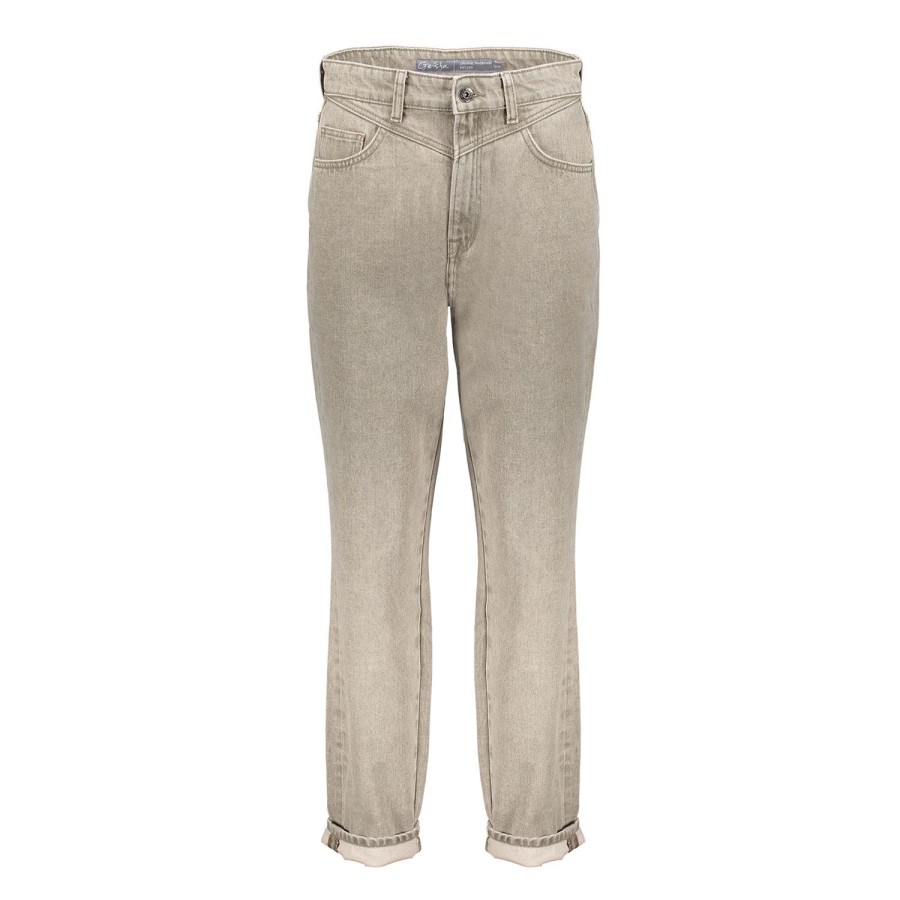 Vrouwen Geisha Fashion | Geisha Mom Fit Jeans Dye 21590-50 Clay