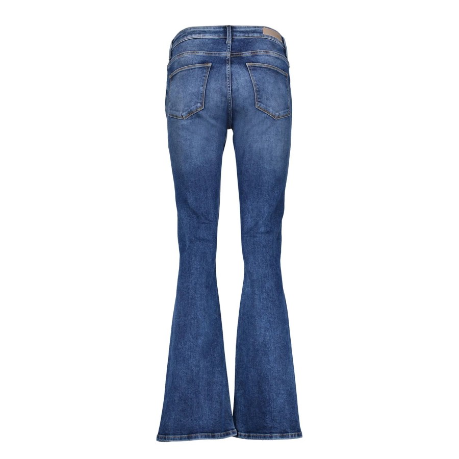 Vrouwen Geisha Fashion | Geisha 5-Pocket Flared Jeans 21581-50 Belle Blue Denim