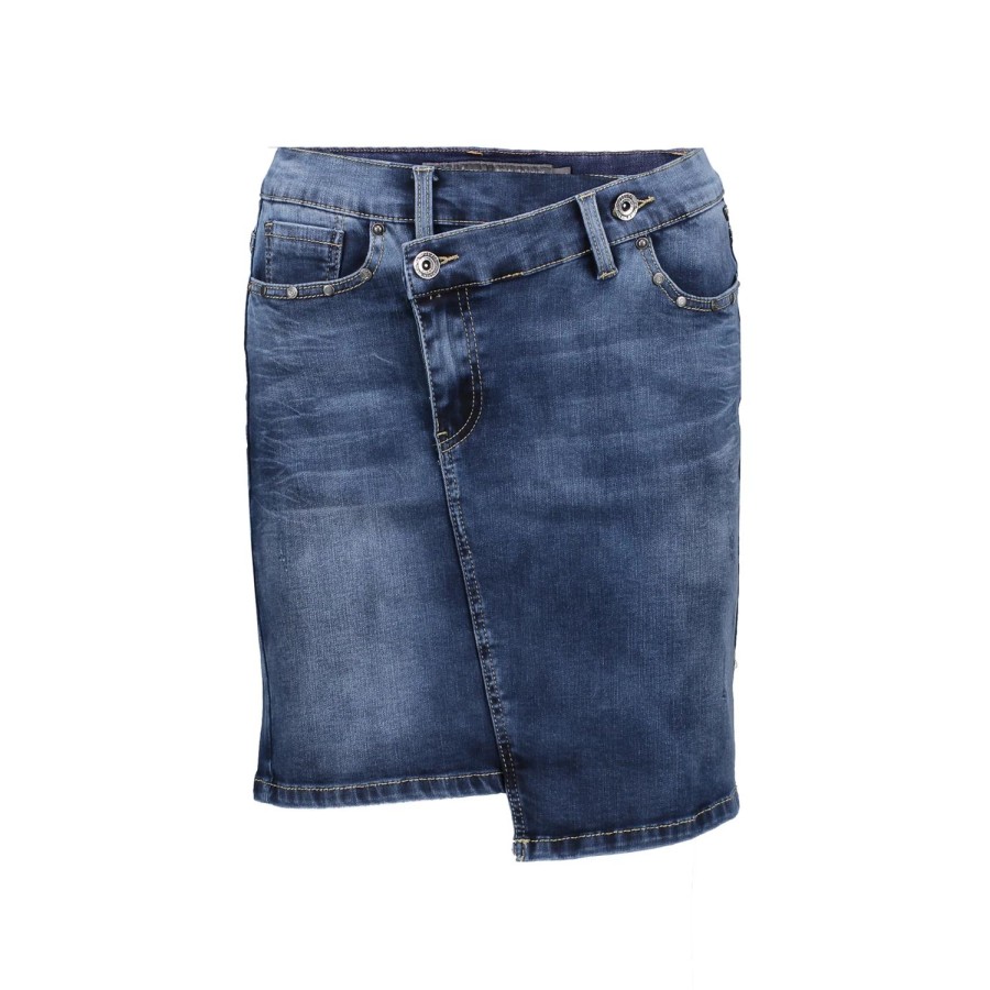 Vrouwen Geisha Fashion | Geisha Dames Spijkerrok 86505-10 Blue Denim