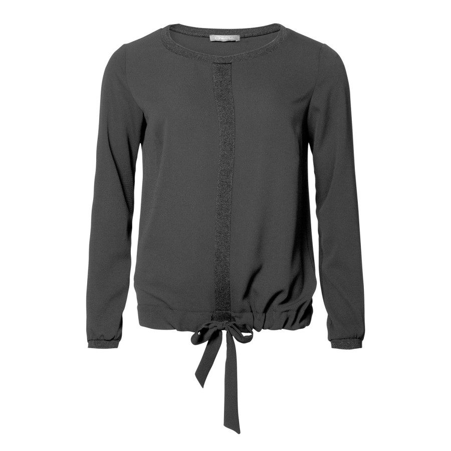 Vrouwen Geisha Fashion | Geisha Top Strikdetail 93695-20 Zwart