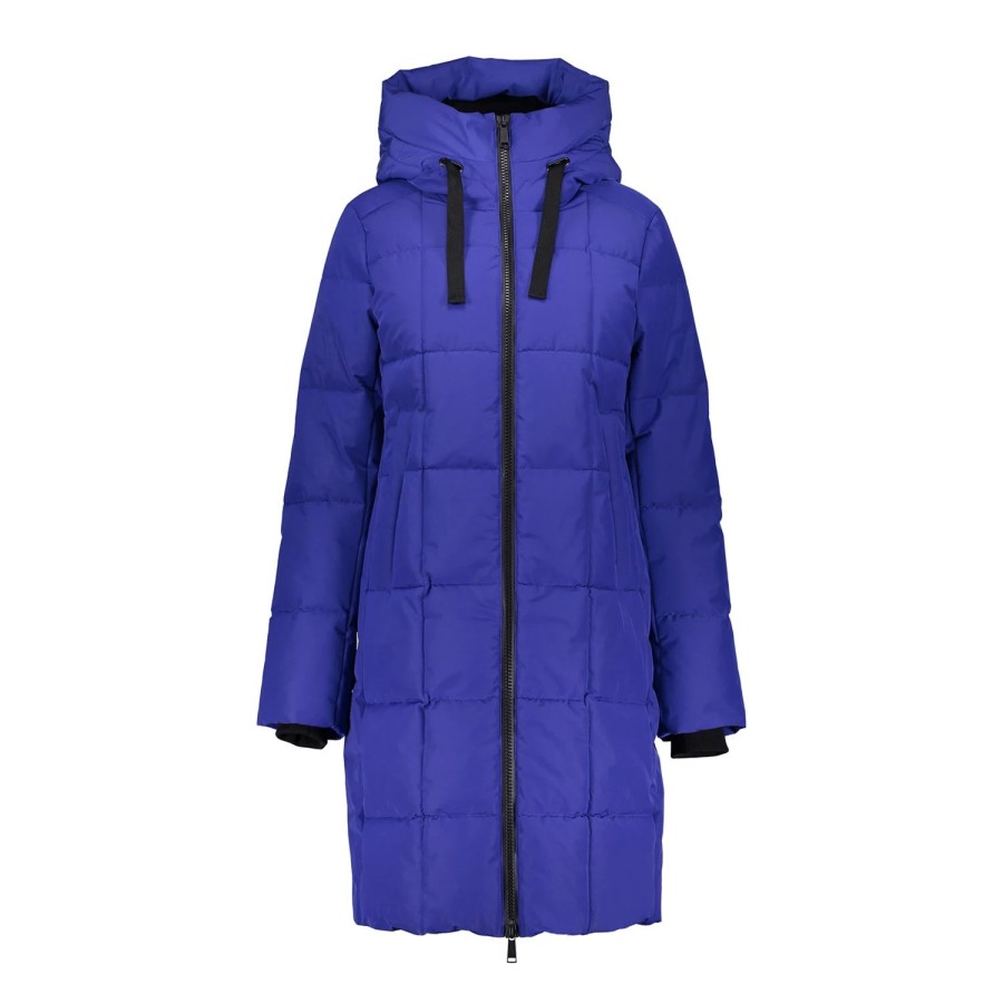 Vrouwen Geisha Fashion | Geisha Dames Lange Puffer Jas 38534-12 Cobalt