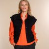 Vrouwen Geisha Fashion | Geisha Dames Gilet Met 80S Shoulder 35839-45 Zwart