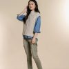 Vrouwen Geisha Fashion | Geisha Cargo Jog Denim Jeans 21724-10 Army