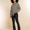 Vrouwen Geisha Fashion | Geisha Checkered Blouse 23578-26 Zwart