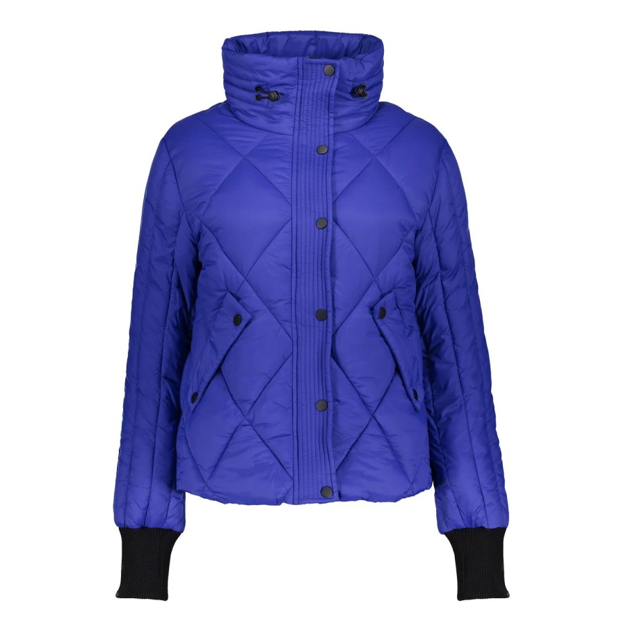 Vrouwen Geisha Fashion | Geisha Korte Puffer Jas 28573-16 Cobalt