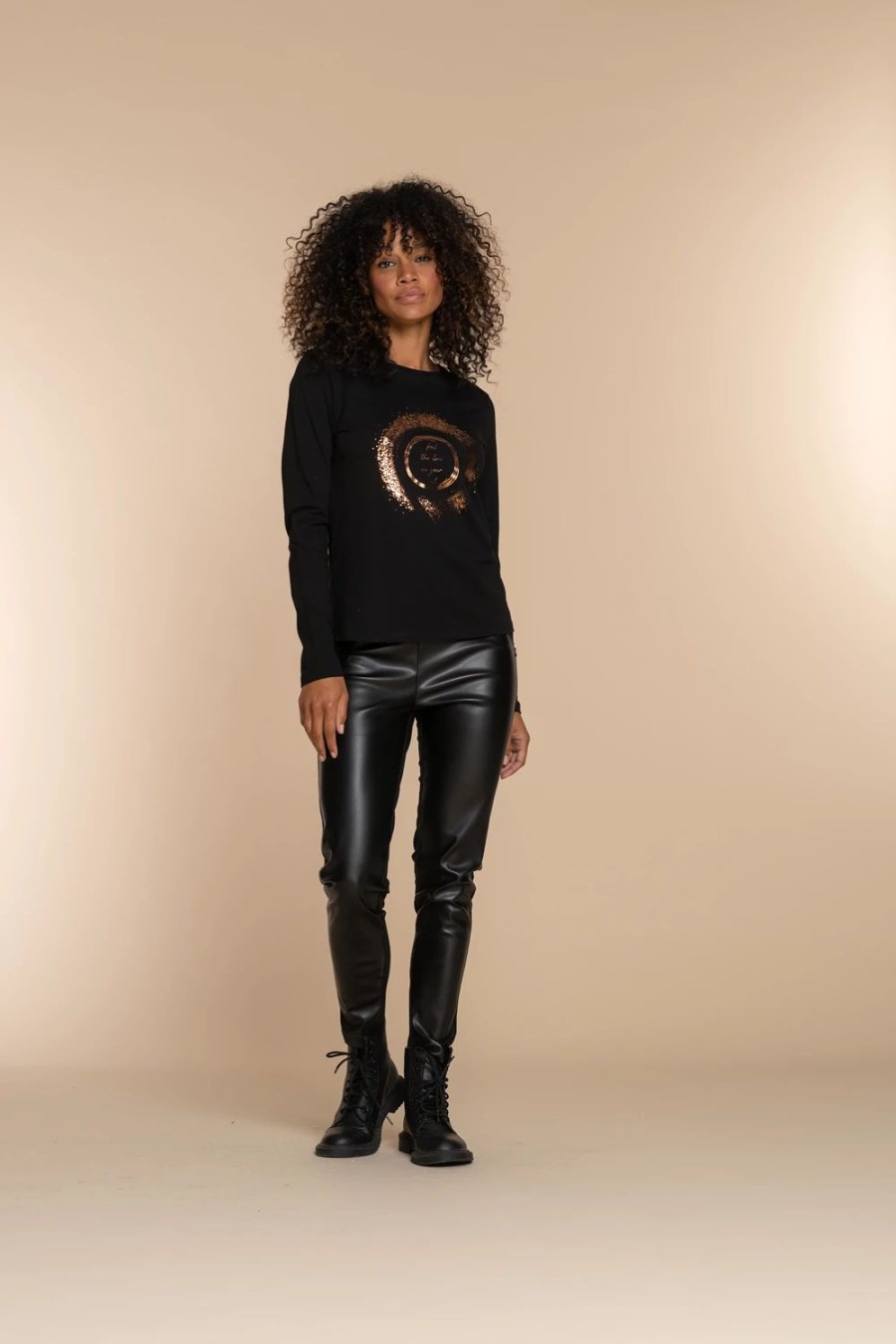 Vrouwen Geisha Fashion | Geisha Dames Pu Leren Broek 31524-10 Zwart