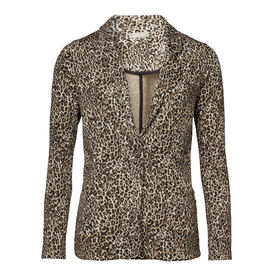 Vrouwen Geisha Fashion | Geisha Blazer Print 95555-24 Sand