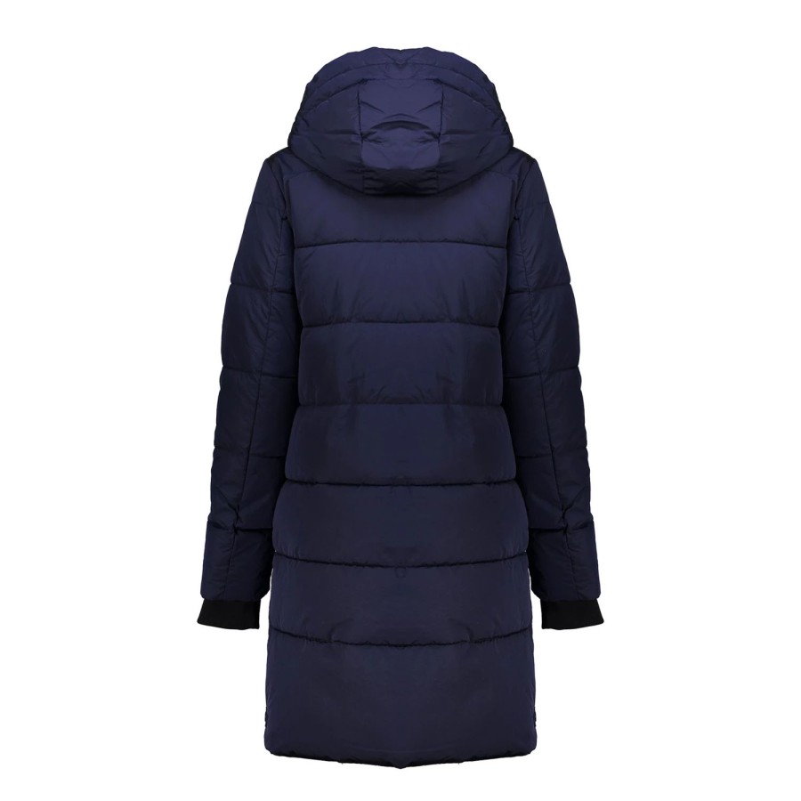 Vrouwen Geisha Fashion | Geisha Dames Puffer Jas 38533-12 Navy