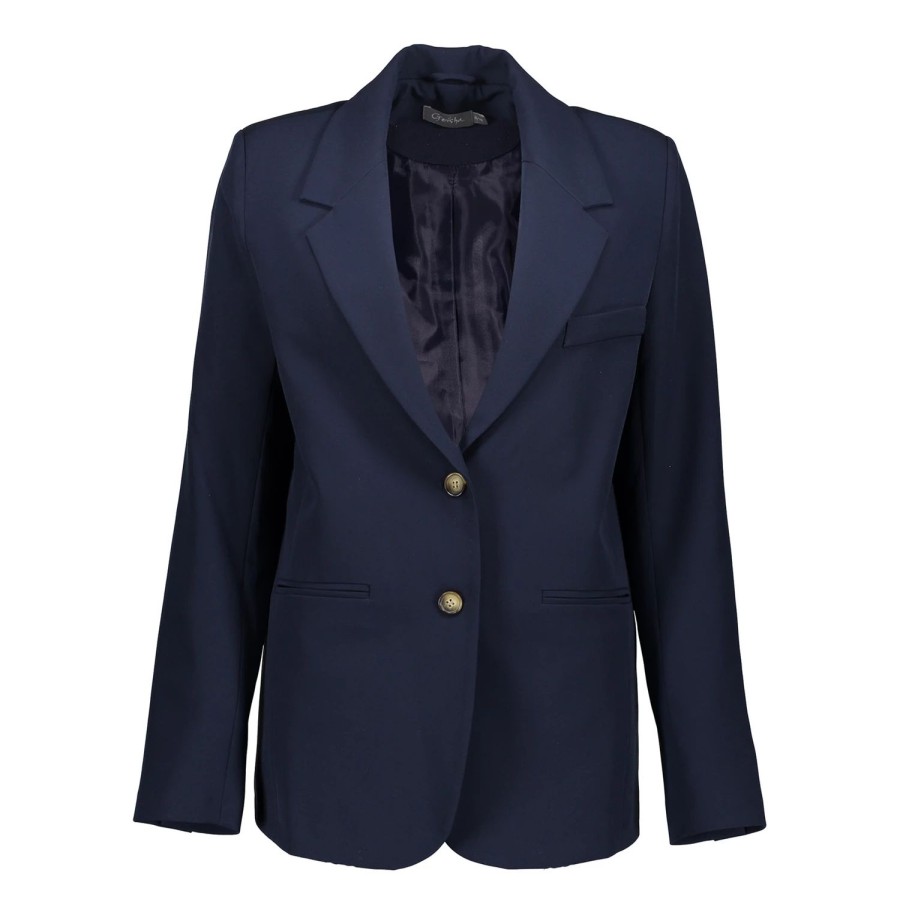 Vrouwen Geisha Fashion | Geisha Dames Uni Blazer 35820-32 Navy