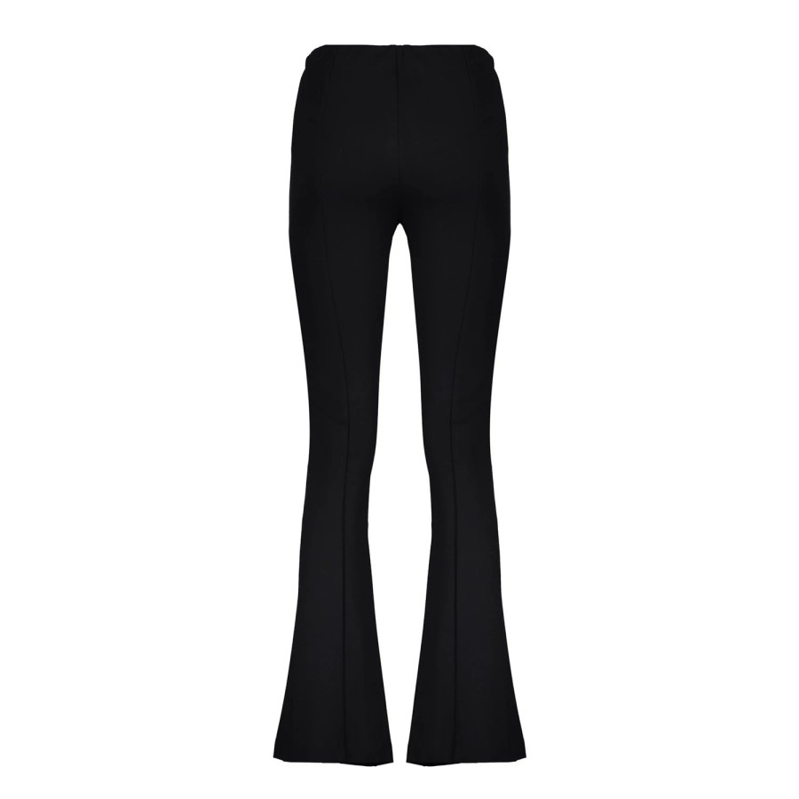 Vrouwen Geisha Fashion | Geisha Dames Flared Punto Pantalon 31544-10 Zwart