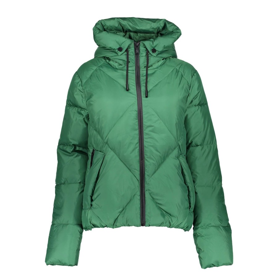 Vrouwen Geisha Fashion | Geisha Dames Korte Puffer Jas 38565-21 Groen