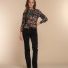 Vrouwen Geisha Fashion | Geisha Dames Skinny Jeans 31518-10 Black Denim