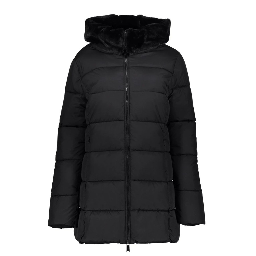 Vrouwen Geisha Fashion | Geisha Dames Korte Puffer Jas 38571-21 Zwart