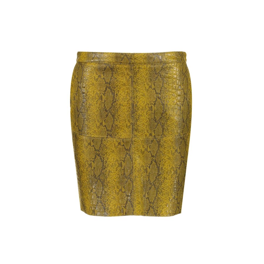 Vrouwen Geisha Fashion | Geisha Rok Croco 96855-20 Mustard