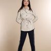 Vrouwen Geisha Fashion | Geisha Pu Doorknoop Blouse 03525-19 Off-White