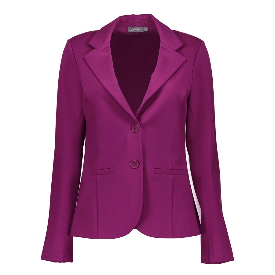 Vrouwen Geisha Fashion | Geisha Dames Punto Blazer 35825-71 Cyclame