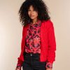 Vrouwen Geisha Fashion | Geisha Dames Uni Vest 34859-70 Rood