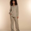 Vrouwen Geisha Fashion | Geisha Dames Oversized Blouse 33686-20 Sand